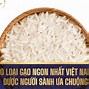 Các Loại Gạo Của Việt Nam